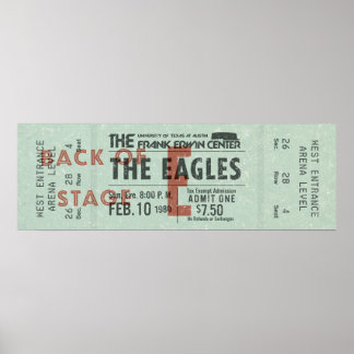 El Boleto de Concierto de The Eagles – Arte de Roc