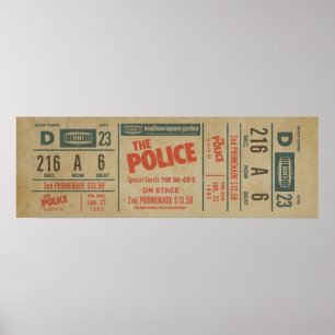 El Boleto de Concierto de The Police – Arte de Par