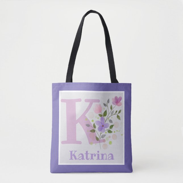 El Bolso de Damas se llama Katrina con flores (Anverso)