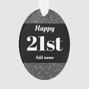 El bonito personalizó el ornamento 21ro del regal