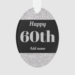 El bonito personalizó el ornamento 60.o del regalo