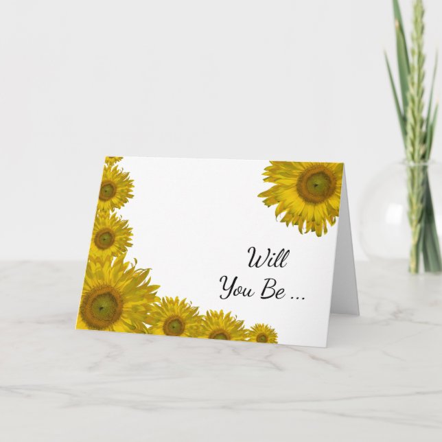El borde del girasol será mi tarjeta de dama de ho (Anverso)