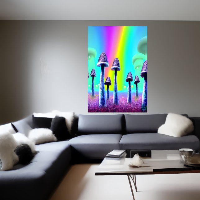 El bosque de champiñones | Poster de arte de IA (Subido por el creador)