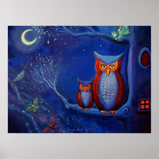 El bosque de noche - Impresión (Frente)