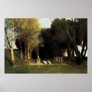 El Bosque Sagrado por Arnold Bocklin, Arte Antiguo
