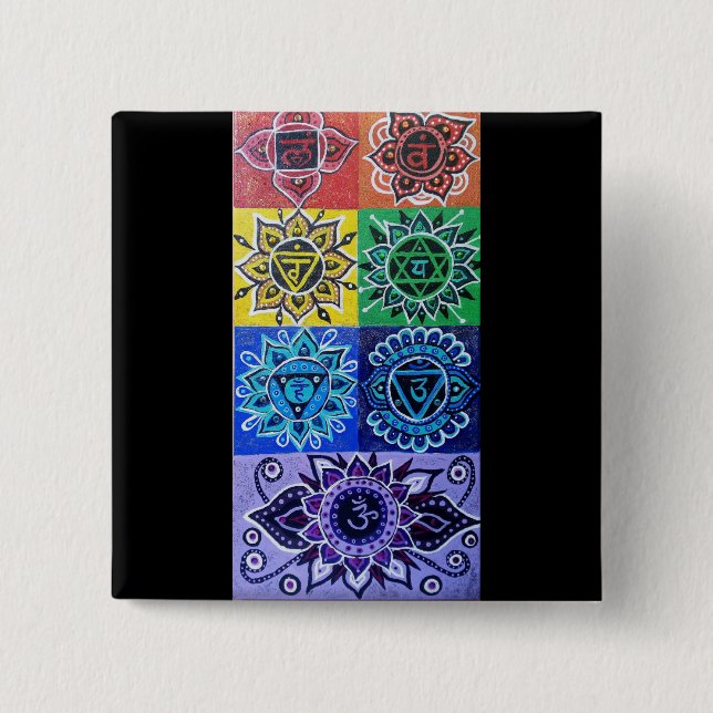 El botón 7 chakras (Anverso)
