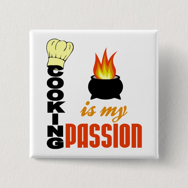 El botón Cocinar es mi pasión (Anverso)