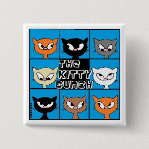 El botón cuadrado de Kitty Bunch