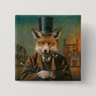 El botón Dapper Fox Badge
