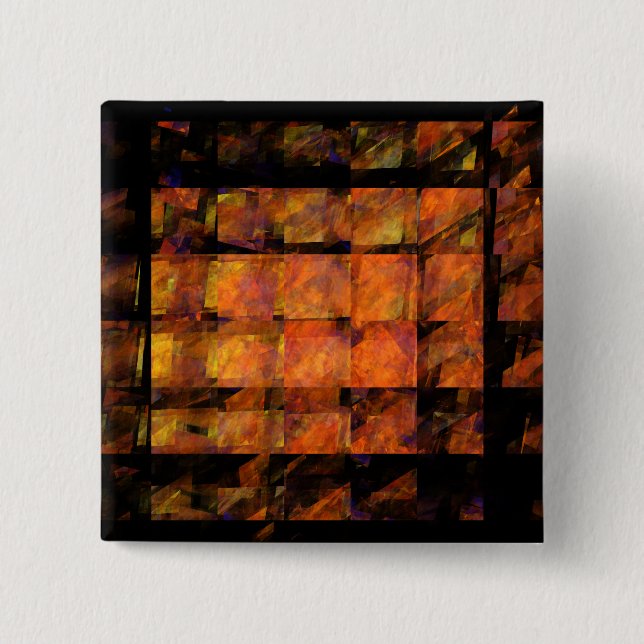 El botón de arte del resumen de la pared (cuadrado (Anverso)