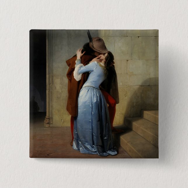 El botón de arte Kiss / Il Bacio (Anverso)