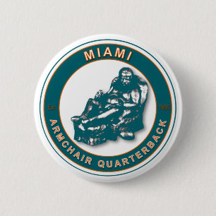 El botón de fútbol QB Miami para el sillón