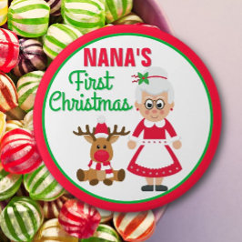 El botón de Nana para la primera Navidad