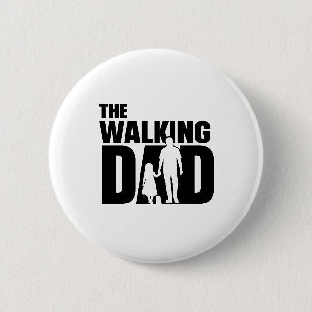 El botón de padre e hija de The Walking Dad (Anverso)