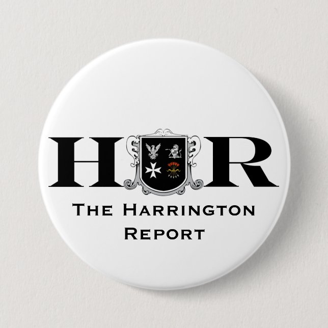El botón del informe de Harrington (Anverso)