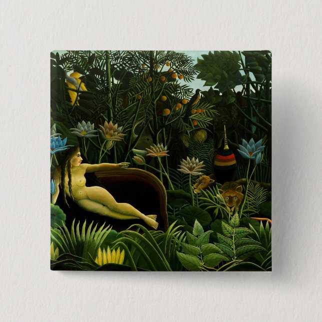 El botón "El sueño" de Rousseau (Anverso)