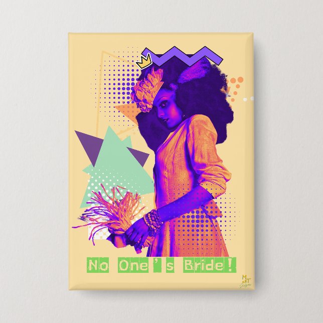 El botón gótico "Autoamor" de la novia de nadie (Anverso)