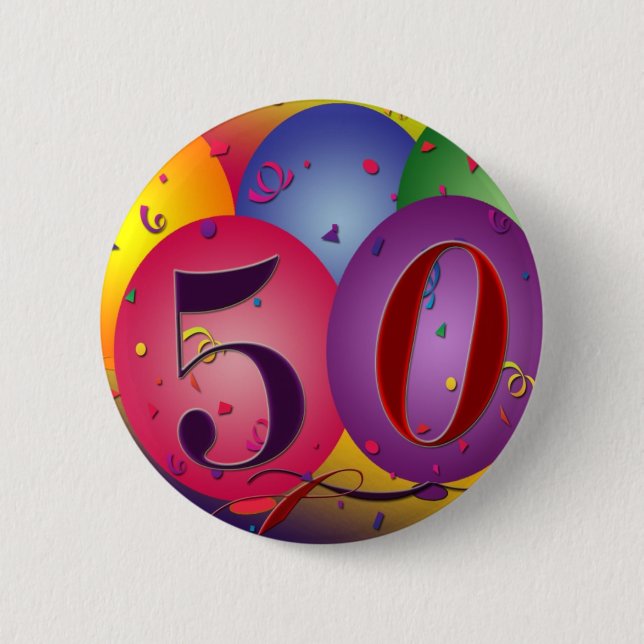 El botón grande de 50 cumpleaños (Anverso)