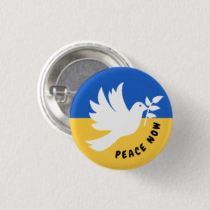 El botón "Peace Heart Love" I Stand With Ukraine (