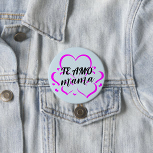 El botón Personalizado Amo Mama Pins Botones