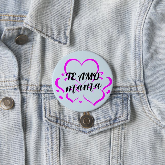 El botón Personalizado Amo Mama Pins Botones (In situ)