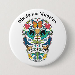 El botón que celebra el día de los muertos
