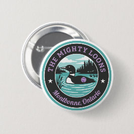 El botón teal de The Mighty Loons
