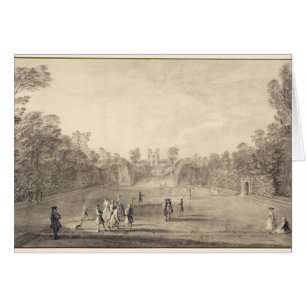 El Bowling Green en Claremont, 1738 (grabado)