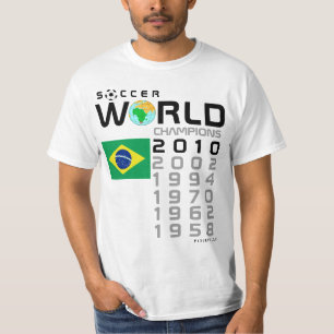 El Brasil camiseta de 5 de las épocas campeones