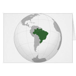 El Brasil (proyección orthográfica)