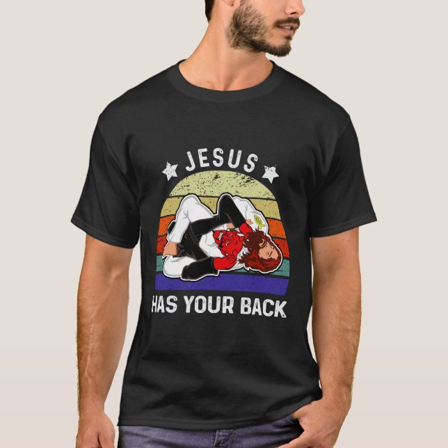 El brasileño Jiu Jitsu Jesus tiene tu camiseta tra (Anverso)