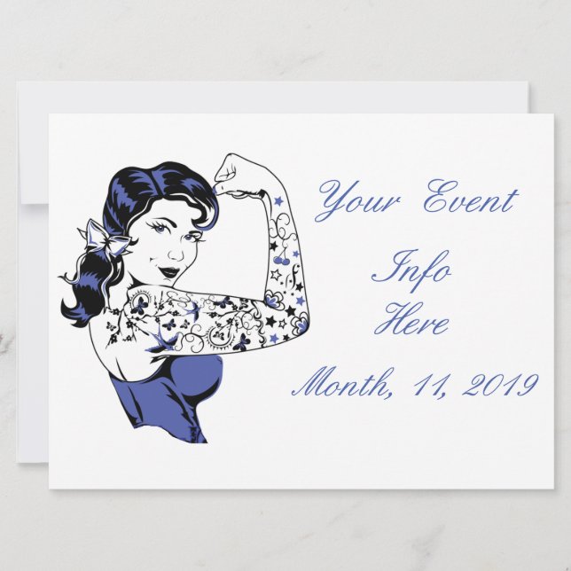 El brazo Chica del tatuaje arriba Thunder_Cove (Anverso)