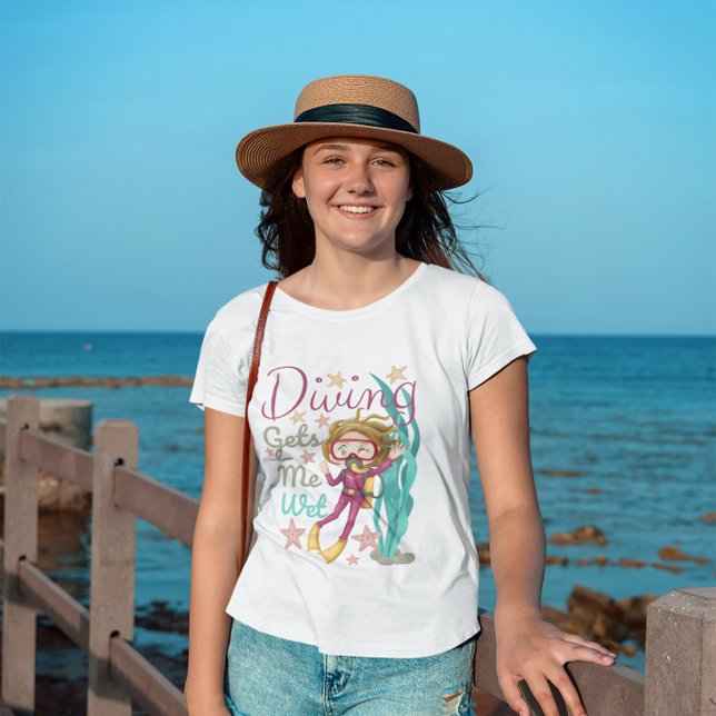 El buceo me pone una camiseta húmeda (Subido por el creador)