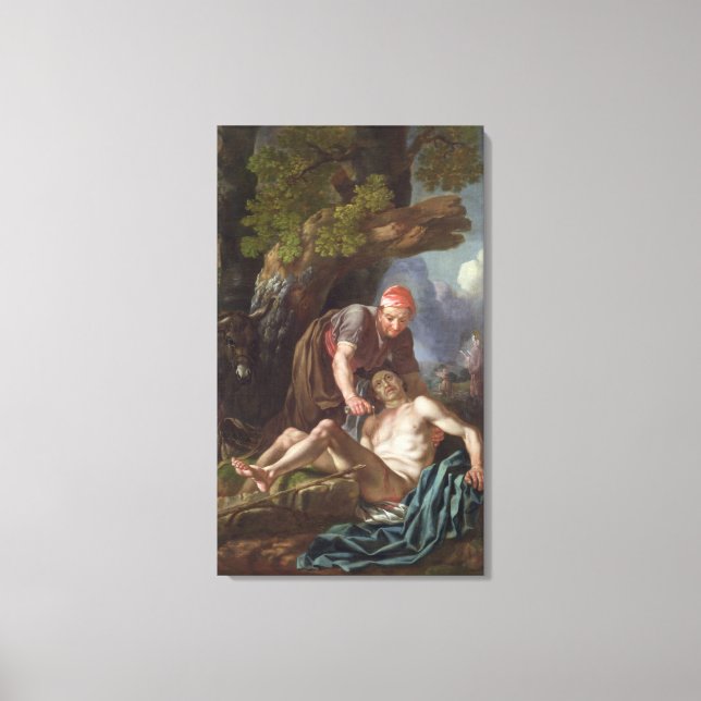 El buen samaritano, c.1751-52 (aceite sobre lienzo (Anverso)