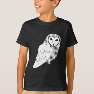 El búho embroma la camiseta