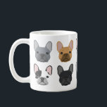 El Bulldog francés se enfrenta a la taza - la taza<br><div class="desc">bulldog francés,  frenchie,  bulldog francés lindo,  taza de bulldog francesa,  taza dulce,  regalo de bulldog francés,  bulldog francés lindo</div>