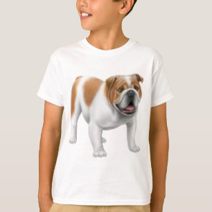 El bulldog inglés embroma la camiseta