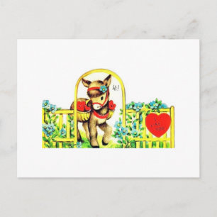 El burro hermoso más dulce de la tarjeta del día