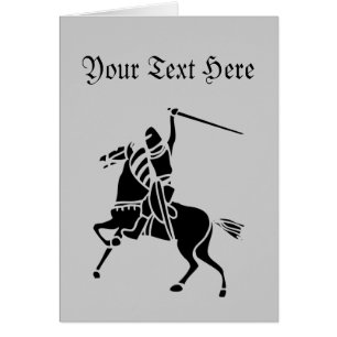 El Caballero En Silhouette De Caballo