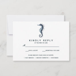 El caballito de mar azul | Boda RSVP con elección 