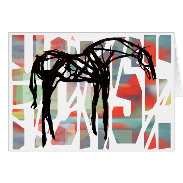 El caballo abstracto (Anverso (Horizontal))