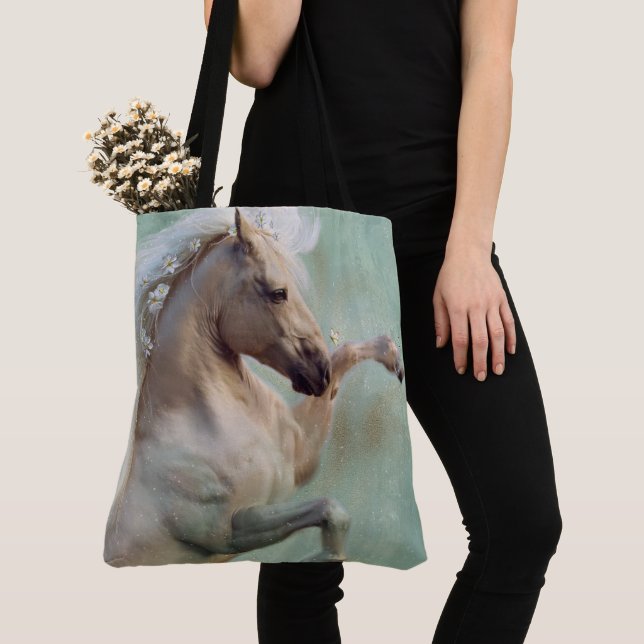 El caballo de Stallion dorado - Bolsa de Tote (Detalle)