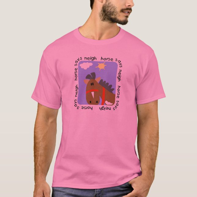 El caballo dice las camisetas y los regalos del (Anverso)