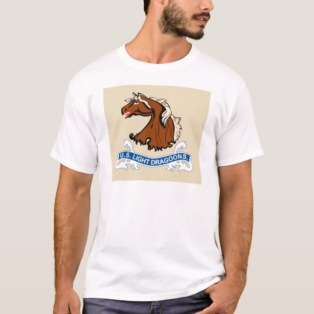 El caballo ligero Dragoons las camisetas de la (Anverso)