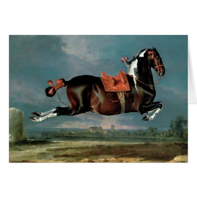 El caballo picazo "Cehero" que se alza (Anverso (Horizontal))