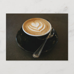 El café es amor - postal