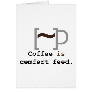 El café es comida de la comodidad