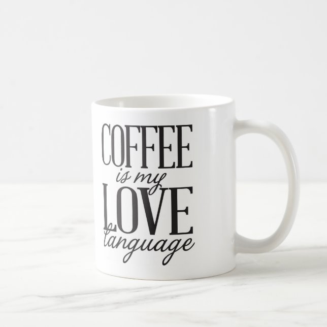 El café es mi taza de café de la lengua del amor (Derecha)