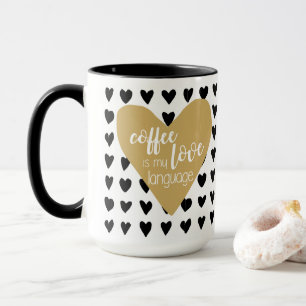 El café es mi taza de la lengua del amor