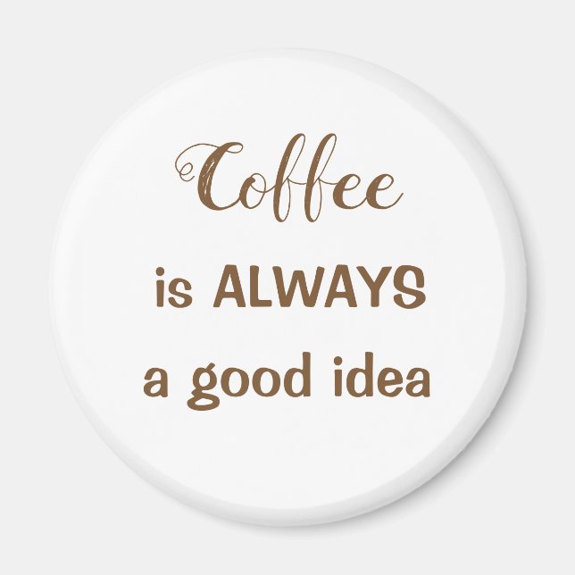 El café es SIEMPRE un imán de buena idea (Frente)